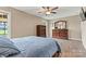 Well-lit main bedroom with wood furniture and a calming aesthetic at 3645 Kimber Ln, Sherrills Ford, NC 28673