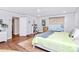 Light-filled bedroom with ceiling fan, recessed lights, and neutral decor at 3708 Sweetgrass Ln, Charlotte, NC 28226