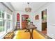 Inviting dining room with natural light and traditional wood furniture at 3708 Sweetgrass Ln, Charlotte, NC 28226
