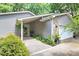 Welcoming covered front entrance with stone accents and well-maintained walkway at 3708 Sweetgrass Ln, Charlotte, NC 28226