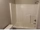 Clean bathroom features a newly installed shower and toilet at 3712 Travertine Dr, Lancaster, SC 29720