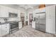 Spacious kitchen with stainless steel appliances and ample cabinet space at 4569 Edgeland Rd, Edgemoor, SC 29712