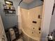 Bathroom showcasing a relaxing jacuzzi tub, perfect for unwinding after a long day at 490 Deberry Rd, Mount Gilead, NC 27306