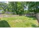 Lush backyard with a privacy fence and mature trees providing shade for outdoor enjoyment at 518 Westside Cir, China Grove, NC 28023