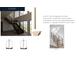 Stair design board featuring white oak stairs, horizontal black iron balusters, and a white oak handrail at 5427 Addison Dr, Charlotte, NC 28211