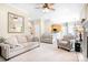 Open concept living room with fireplace and seamless flow to the kitchen at 9000 Petunia Ct, Gastonia, NC 28056