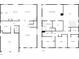 Detailed floor plan showcasing the layout of this two-story home, with kitchen, laundry, bedrooms, and living areas at 110 Colville Rd, Mooresville, NC 28117
