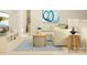 Comfortable living room with a sectional sofa, stylish rug, and modern decor at 1102 Old Trade St, Edgemoor, SC 29712
