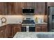 Modern kitchen showcasing stainless steel appliances and granite countertops at 1109 Bunch Dr, Statesville, NC 28677