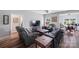 Living room with modern ceiling fan, comfortable furniture, and hardwood floors at 122 A Deer Brook Dr # A, Shelby, NC 28150