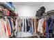 View of a large walk-in closet filled with clothes on hangers and shelves at 122 A Deer Brook Dr # A, Shelby, NC 28150