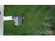 Aerial view of the house showcases the large lawn and surrounding area at 1244 Bob Falls Rd, Shelby, NC 28150