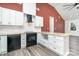 Stylish kitchen featuring white cabinets, granite countertops, and stainless steel appliances at 1244 Bob Falls Rd, Shelby, NC 28150