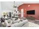 Comfortable living space blending seamlessly into a modern kitchen and dining area, bathed in natural light at 1244 Bob Falls Rd, Shelby, NC 28150