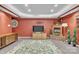 Cozy finished basement with fireplace, entertainment center, and neutral-toned carpet at 129 Renaissance Pl, Statesville, NC 28625