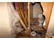 Under-renovation bathroom showcases toilet and exposed drywall and plumbing at 1320 Smith Woods Dr, Hickory Grove, SC 29717
