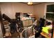 Cluttered room with a bicycle and an air conditioning unit next to a window at 1320 Smith Woods Dr, Hickory Grove, SC 29717