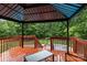 Covered patio with a view of the backyard pool, providing a perfect space for relaxation and entertainment at 144 Sea Trail Dr, Mooresville, NC 28117