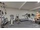 Bright home gym featuring exercise equipment and padded flooring for comfortable workouts at 14503 Crest Ct, Charlotte, NC 28278
