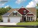 Charming two-car garage home with a combination of stone and siding facade and manicured front lawn at 1541 Croydon St, Indian Land, SC 29707