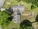 Aerial view featuring backyard, a garden, and a house with a gray roof at 1818 Winfield Dr, Monroe, NC 28110