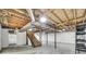 Unfinished basement with exposed wood beams and support columns at 2001 Lakeview Dr, Pineville, NC 28134