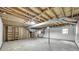 Spacious unfinished basement with utilities at 2001 Lakeview Dr, Pineville, NC 28134