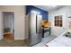 Modern kitchen features stainless steel refrigerator and ample counter space at 2026 Willow Ridge St, Conover, NC 28613