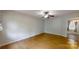Spacious living room with hardwood floors and a ceiling fan fixture at 2026 Willow Ridge St, Conover, NC 28613