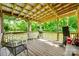 Outdoor patio featuring wooden floors and a grill area perfect for gatherings at 3988 Old Hickory Rd, Lancaster, SC 29720
