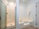 Bathroom with walk-in shower and soaking tub provides a relaxing experience at 6505 Central Pacific Ave, Charlotte, NC 28210