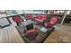 Outdoor space with comfortable seating around a gas fire pit at 6641 Monford Dr # 54, Conover, NC 28613