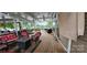 Large covered deck offers multiple seating areas with lake views at 6641 Monford Dr # 54, Conover, NC 28613
