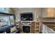 The modern living room has a fireplace and is well-lit at 6641 Monford Dr # 54, Conover, NC 28613