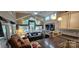 Cozy living room features a fireplace and large windows with lake views at 6641 Monford Dr # 54, Conover, NC 28613