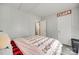 This bedroom has a unique layout with a door to the closet and access to attic at 7442 Crestside Ln, Charlotte, NC 28227