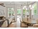 Welcoming dining room with an open door leading to the patio at 7913 Waverly Walk Ave, Charlotte, NC 28277