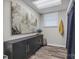 Finished basement with modern flooring, updated cabinets, and neutral paint colors, adding versatile living space at 827 River Hills Ct, Taylorsville, NC 28681