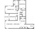 Detailed floor plan featuring a primary suite, two additional bedrooms, a kitchen, and living and dining areas at 1000 E Woodlawn Rd # 107, Charlotte, NC 28209