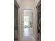 Hallway that leads to the bathroom with closet to the side at 106 Hannaford Pl # 15, Gastonia, NC 28052