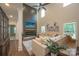 Inviting living room with a cozy fireplace and soaring ceilings at 106 Hannaford Pl # 15, Gastonia, NC 28052