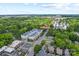 Aerial view of townhomes at 1162 E 36th St surrounded by lush greenery at 1162 E 36Th St, Charlotte, NC 28205