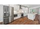 Modern kitchen with stainless steel appliances and white cabinetry at 1162 E 36Th St, Charlotte, NC 28205