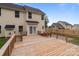 View of the backyard with deck at 1534 Piney Church Rd, Concord, NC 28025