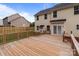 View of the backyard with deck at 1534 Piney Church Rd, Concord, NC 28025