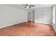 Spacious bedroom offers a ceiling fan and a double door closet at 1534 Piney Church Rd, Concord, NC 28025