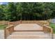 View of the wood deck and backyard of the home at 1534 Piney Church Rd, Concord, NC 28025