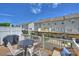 Relaxing back deck with outdoor seating area, perfect for entertaining or enjoying the view at 15639 Sir Charles Pl, Charlotte, NC 28277