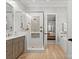 Well-designed bathroom with a glass-enclosed shower, double vanity, and tile flooring at 2521 Neely Store Rd, Rock Hill, SC 29730