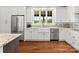 Bright kitchen featuring white cabinets, stainless steel appliances, and a large window with scenic views at 2521 Neely Store Rd, Rock Hill, SC 29730
